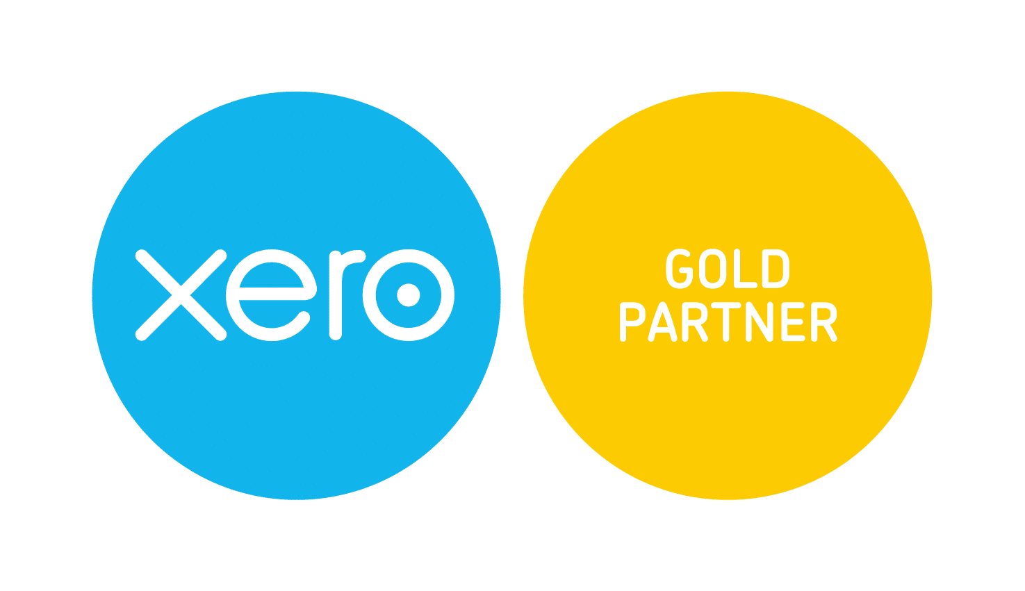 A logo for 'Xero Gold Partner.' Xero is a New Zealand–based technology company that provides cloud-based accounting software for small and medium-sized businesses.